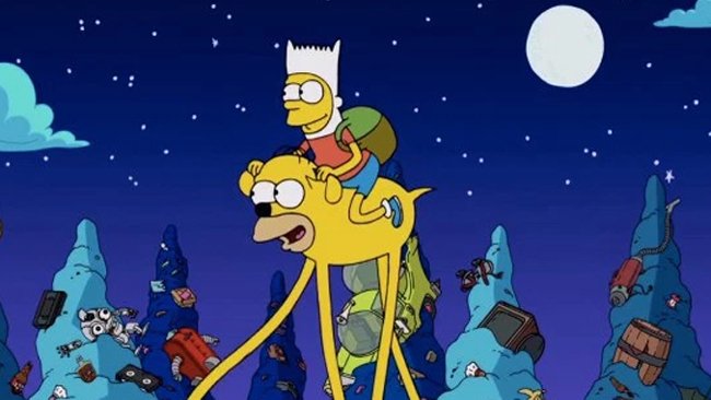 Simpson si ispirano alla serie animata Adventure Time