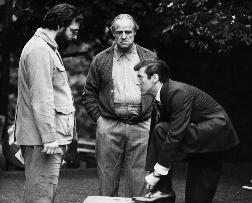 Coppola, Brando e Pacino sul set del film