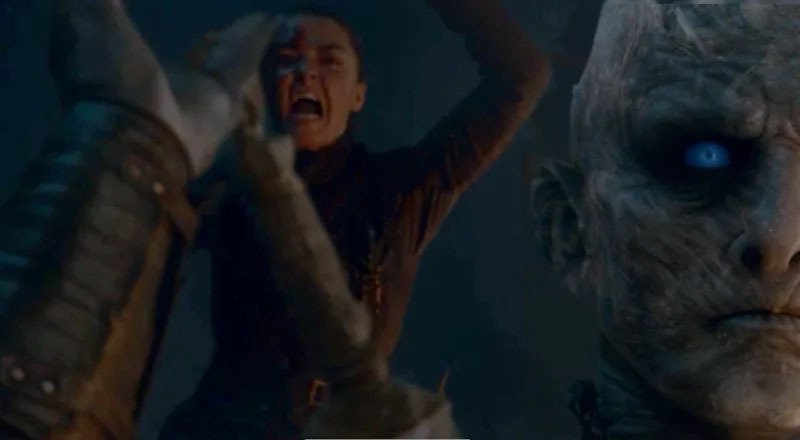 Maisie Williams è Arya Stark in Game of Thrones 8