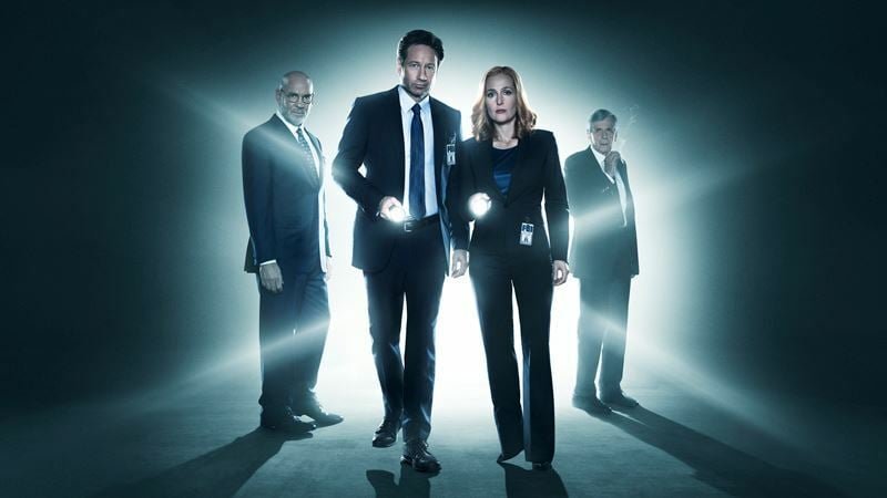 X-Files, David Duchovny e Gillian Anderson in X-Files