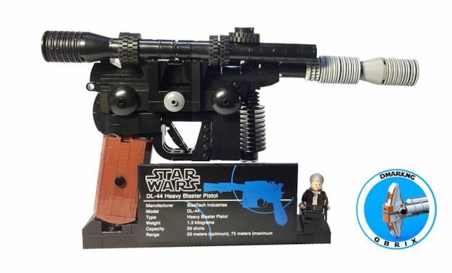 Dettagli del blaster di Han Solo di LEGO