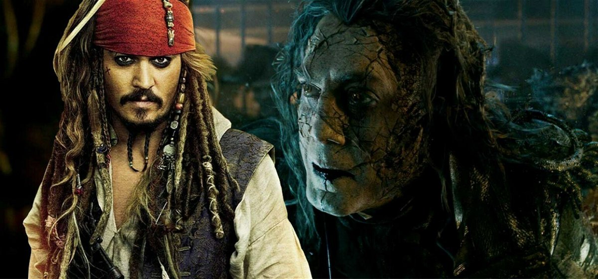 Un collage tra Jack Sparrow e Salazar