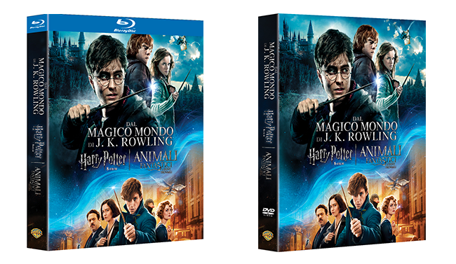 Wizarding World Boxset, packshot delle due versioni