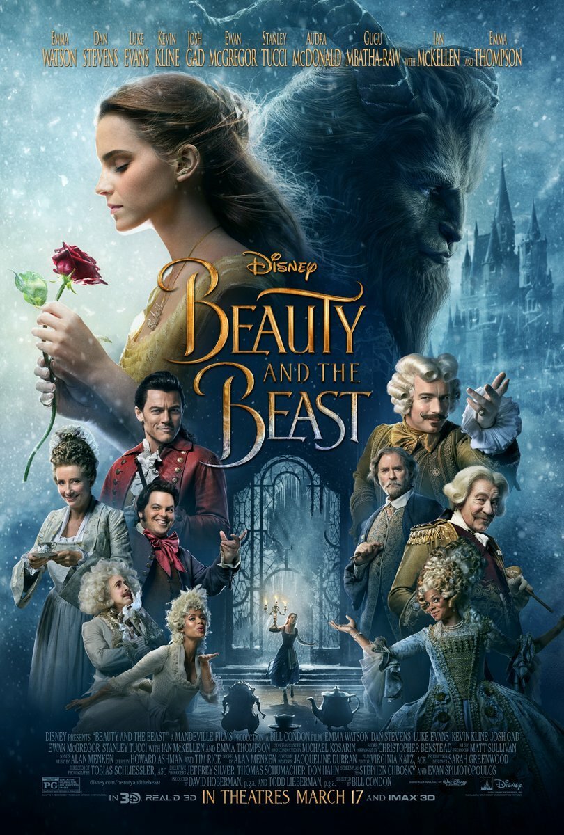 Il nuovo poster di La Bella e La Bestia con tutti i protagonisti del film