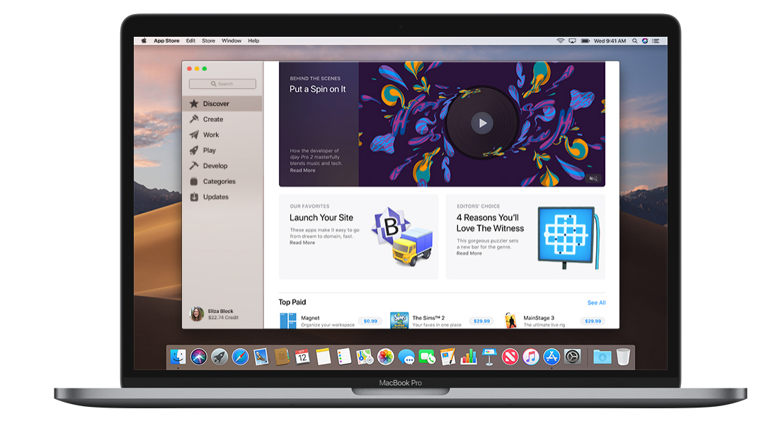 Il rinnovamento Mac App Store di Mojave