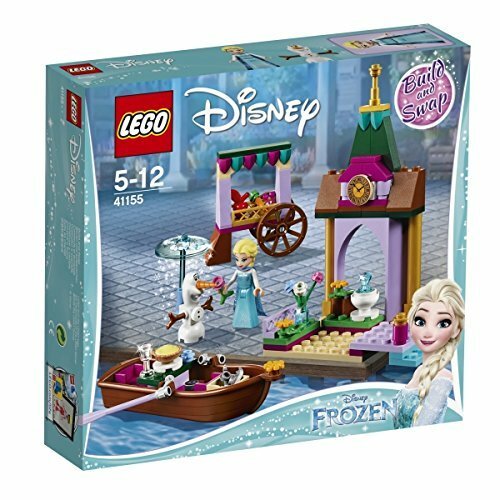 Dettagli del box del set Avventura al mercato di Elsa di LEGO