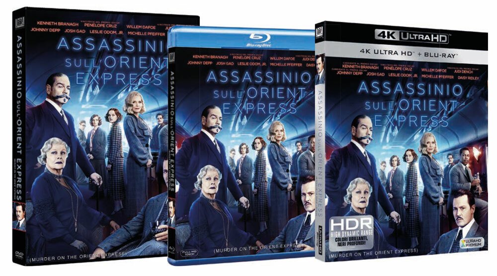 DVD, Blu-ray e Blu-ray 4K Ultra-HD di Assassinio sull'Orient Express