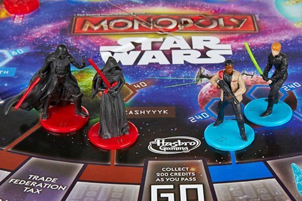 Le quattro pedine del Monopoly di Star Wars