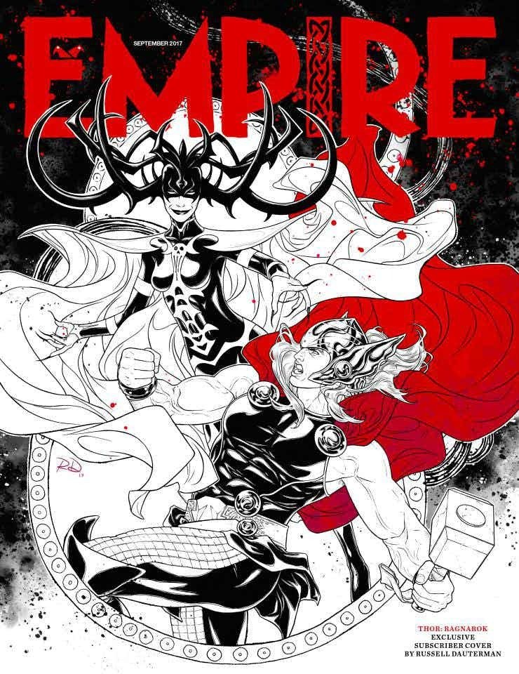 Hela e Thor sulla copertina di Empire