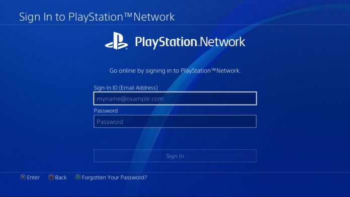 Il login a PSN su PS4