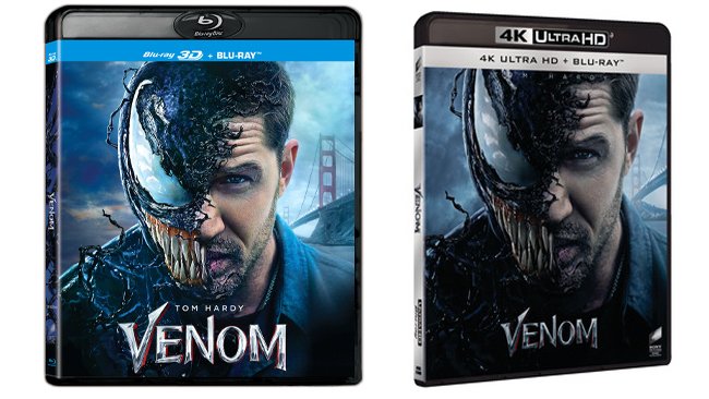 Venom - Home Video - 3D Blu-ray e 4K Ultra HD