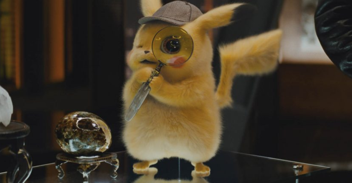 Pikachu con una lente d'ingrandimento