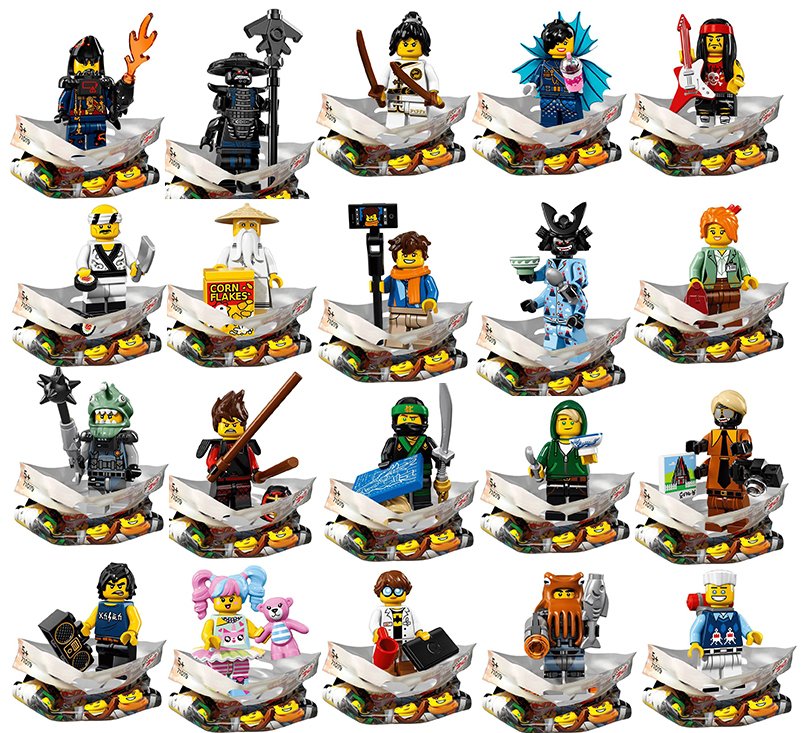 Le venti Minifigure di LEGO Ninjago - Il Film