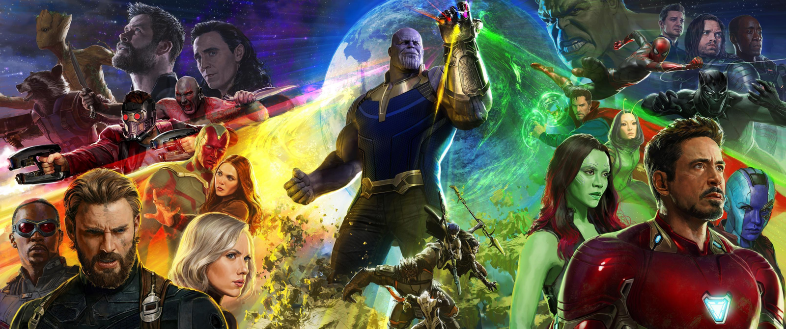 Clicca per vedere l'immagine originale Infinity War, il poster ufficiale