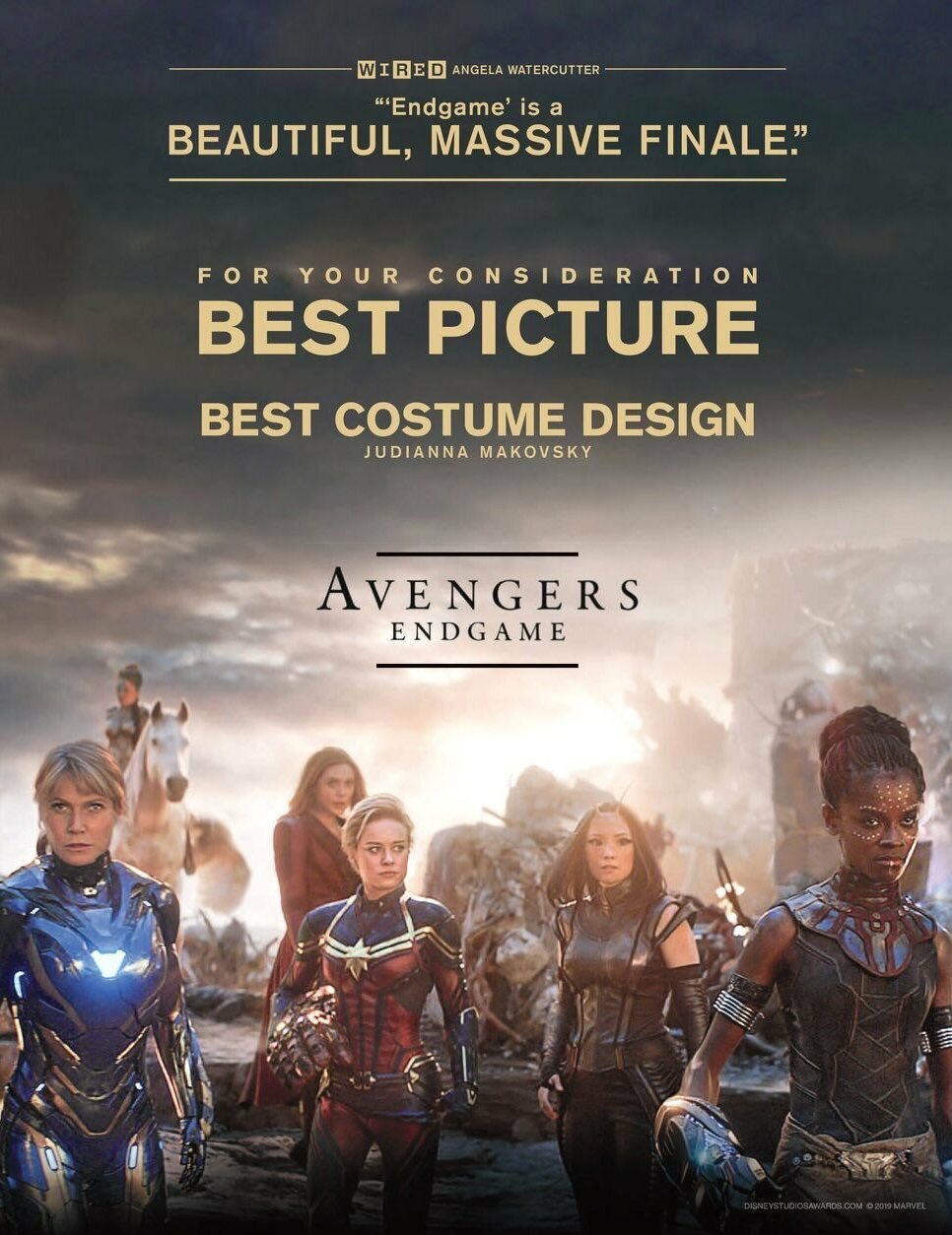 Il secondo poster di Avengers: Endgame per gli Oscar