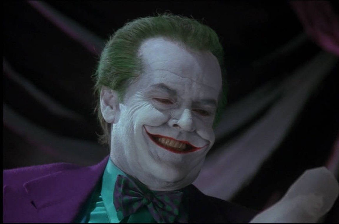Un'immagine di Jack Nicholson nei panni di Joker