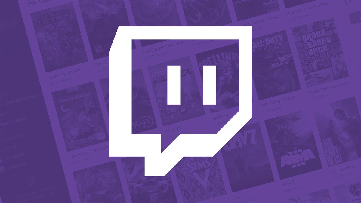 Il logo di Twitch, servizio di streaming video a tema gaming di Amazon