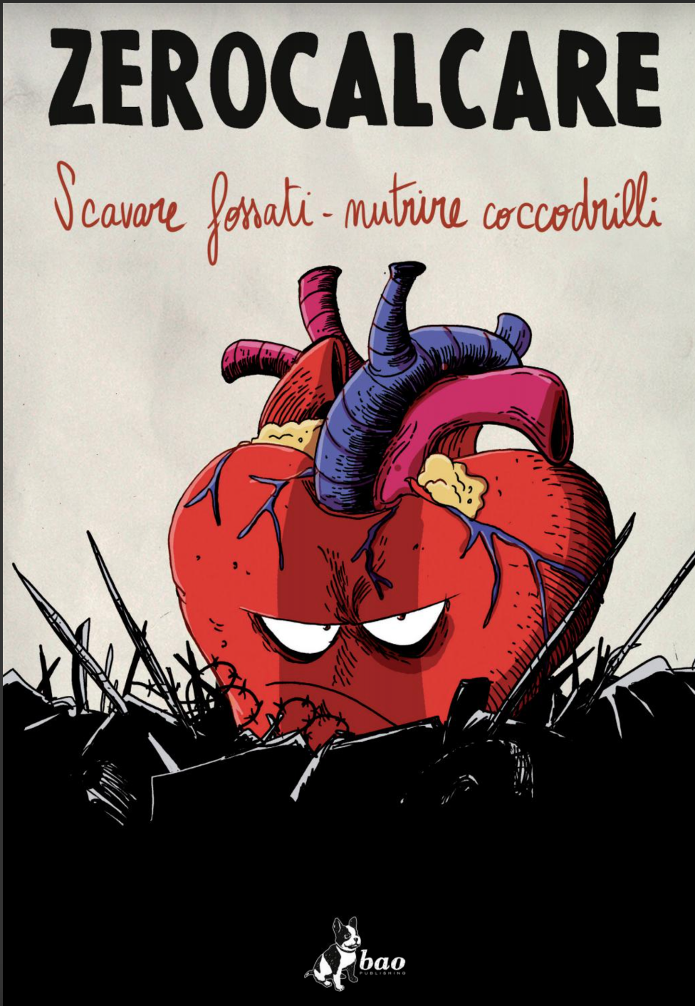 Il poster di Scavare fossati - nutrire coccodrilli, la prima esposizione dedicata a Zerocalcare