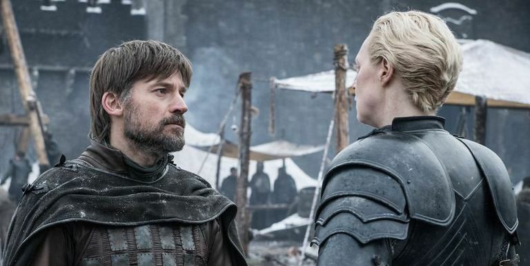 Nikolaj Coster-Waldau e Gwendoline Christie in Game of Thrones 8