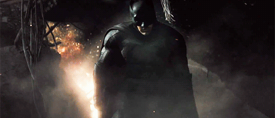 Ben Affleck in una scena di Batman V Superman 