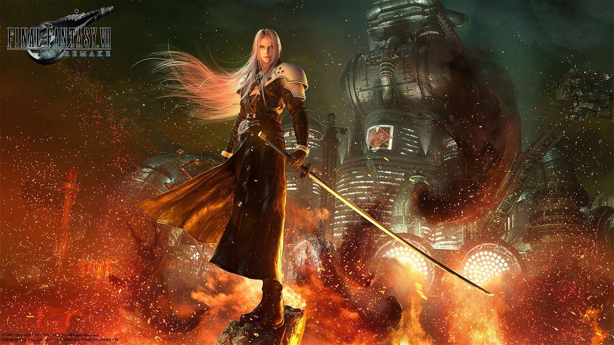 Sephiroth in un'immagine promozionale di Final Fantasy VII Remake