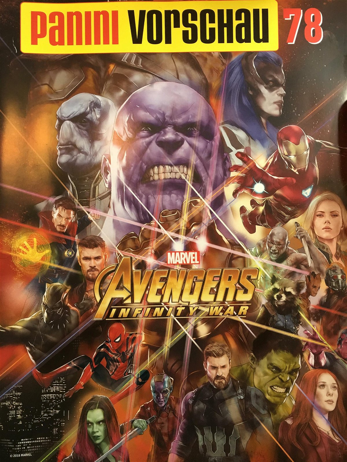 Thanos e il Black Order nella promo art