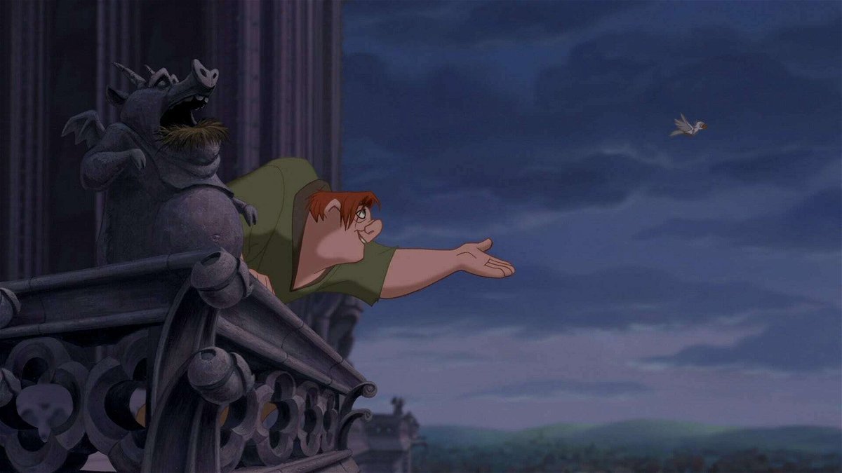 Un'immagine che ritrae Quasimodo, protagonista de Il gobbo di Notre Dame