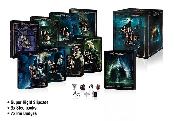 Harry Potter saga completa steelbook Dark Arts 3