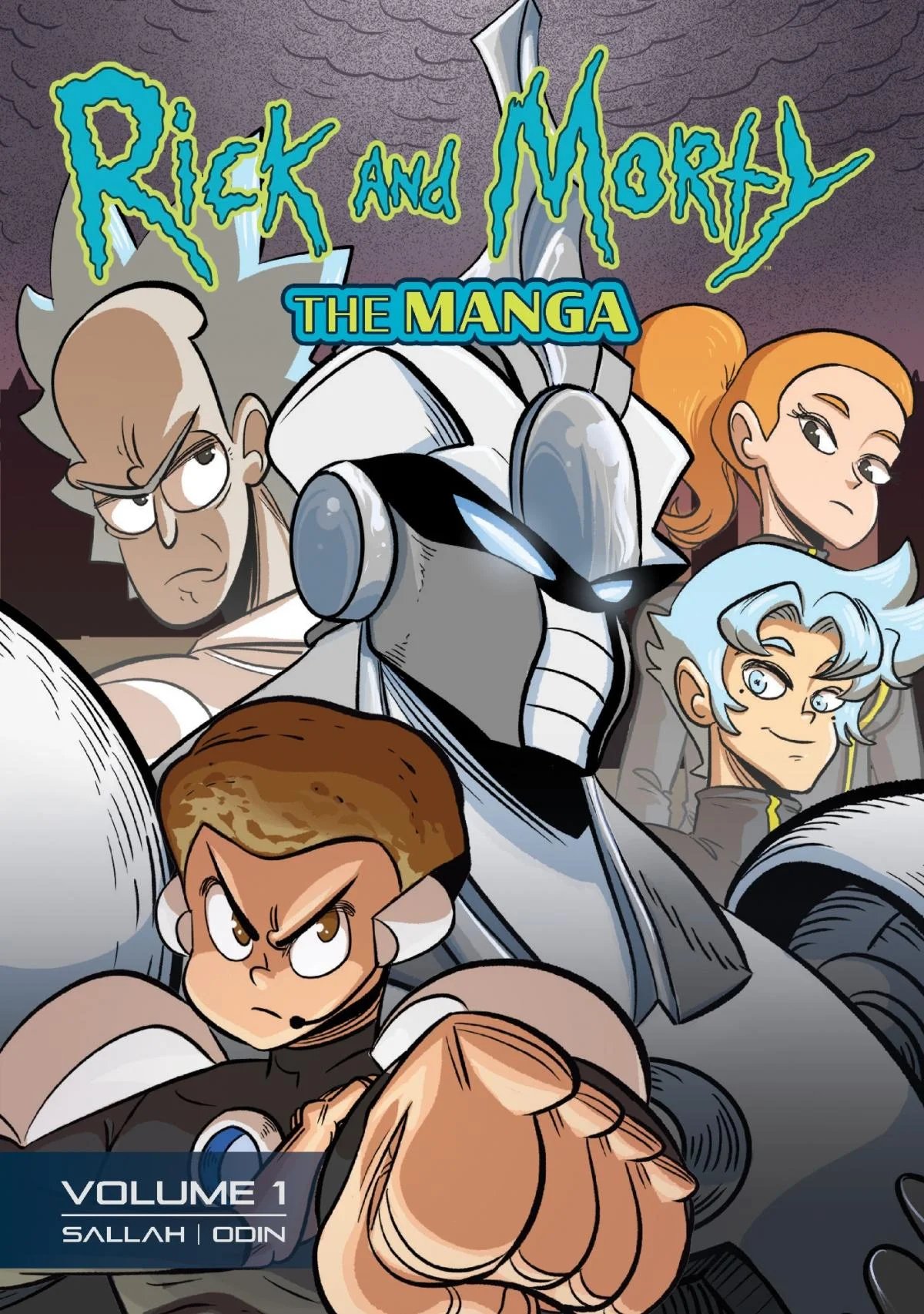 Artwork di copertina di Rick and Morty: The Manga Vol 1 - Get in the Robot, Morty!