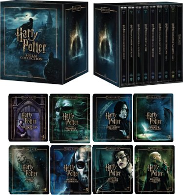 Harry Potter saga completa steelbook Dark Arts 4