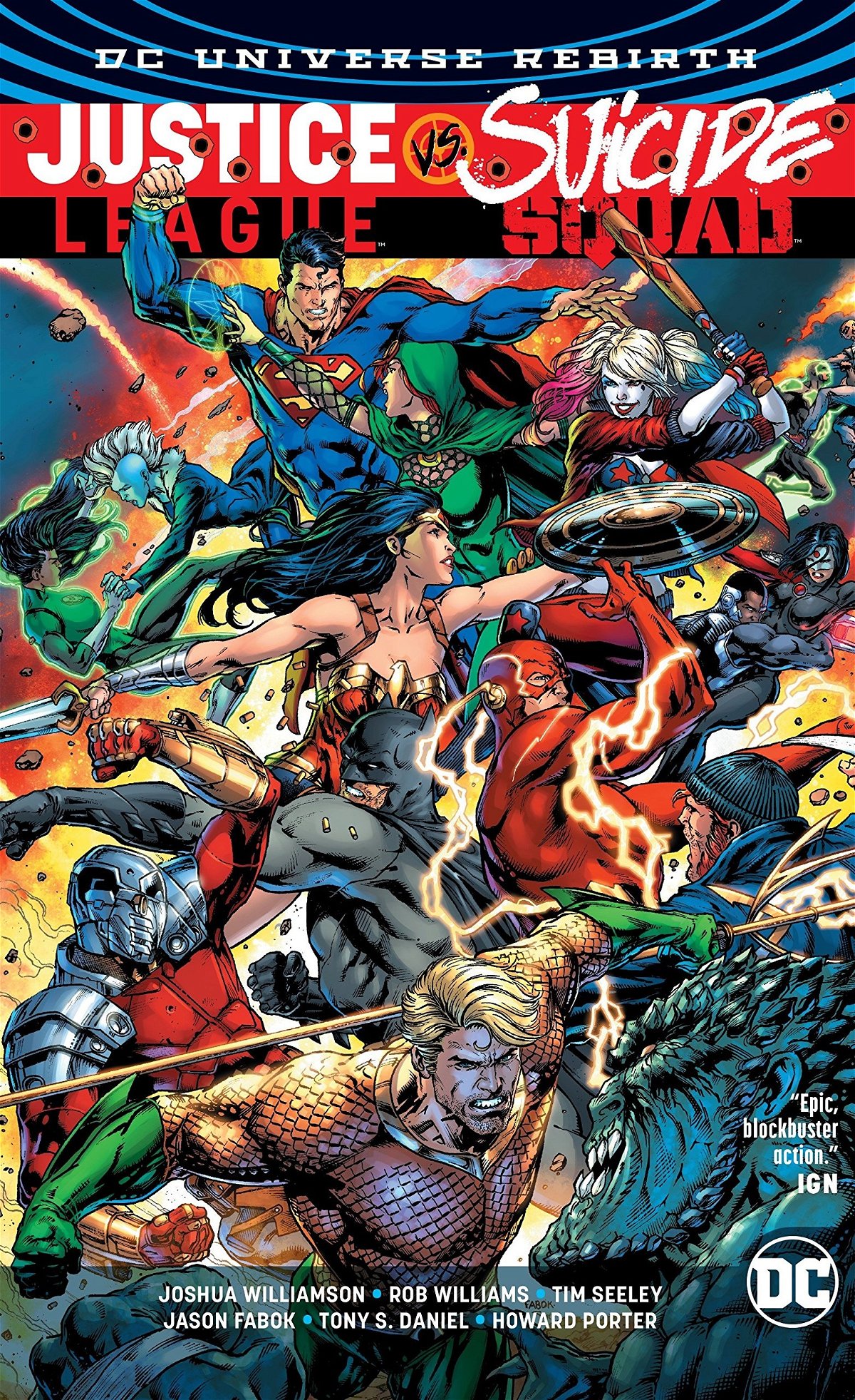justice league vs suicide squad copertina volume USA del crossover