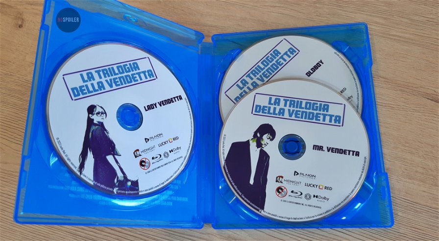 La trilogia della vendetta - 3 dischi blu-ray dentro l'alloggio amaray