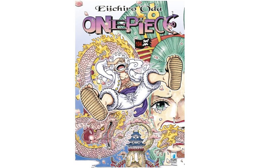 Il Gear 5 di Rufy in tutto il suo splendore sulla copertina del recente volume di One Piece pubblicato in Italia