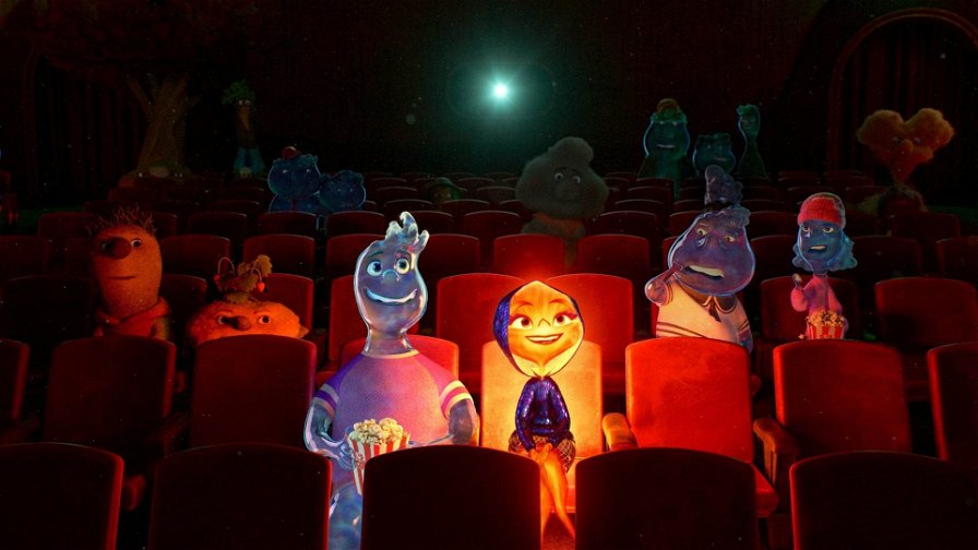 Elemental - I protagonisti del film seduti al cinema