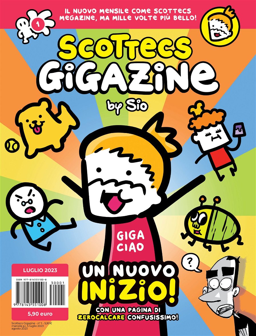 La copertina di Scottecs Gigazine 1