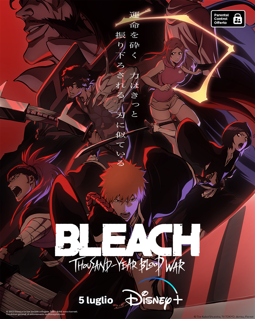 Poster con i personaggi di  Bleach: La Guerra dei Mille Anni