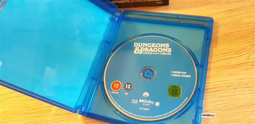 Il disco del Blu-ray di Dungeons & Dragons: L'Onore dei Ladri