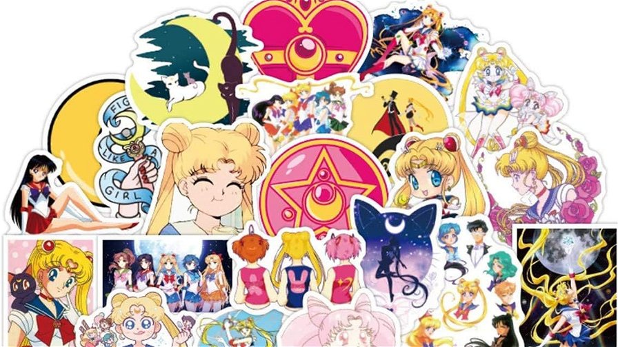 Adesivi con diverse scene di Sailor Moon