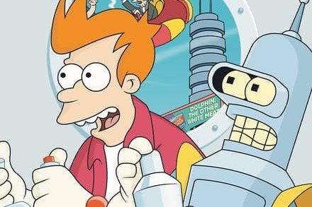 Futurama - Fry e Bender guidano una navicella