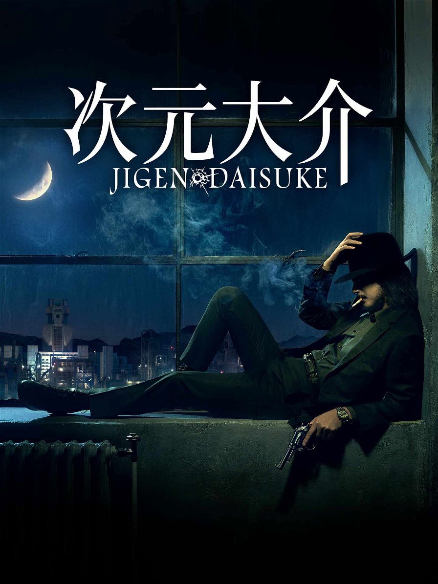 Jigen Daisuke poster film - Jigen sdraiato si tiene il cappello