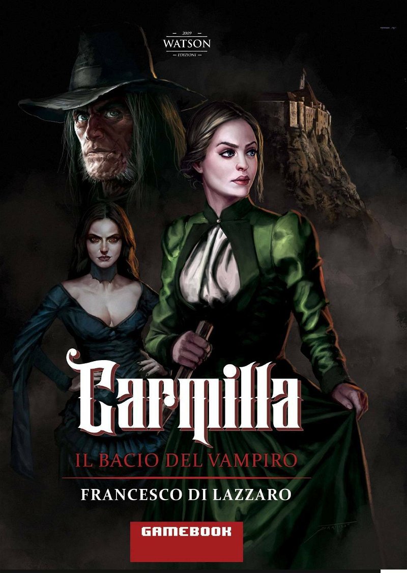 Carmilla Il bacio del vampiro librogame, copertina Laura