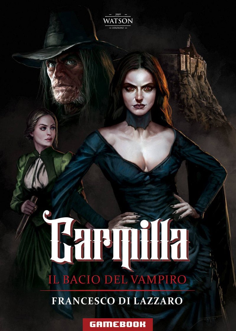 La copertina versione Carmilla del librogame Carmilla
