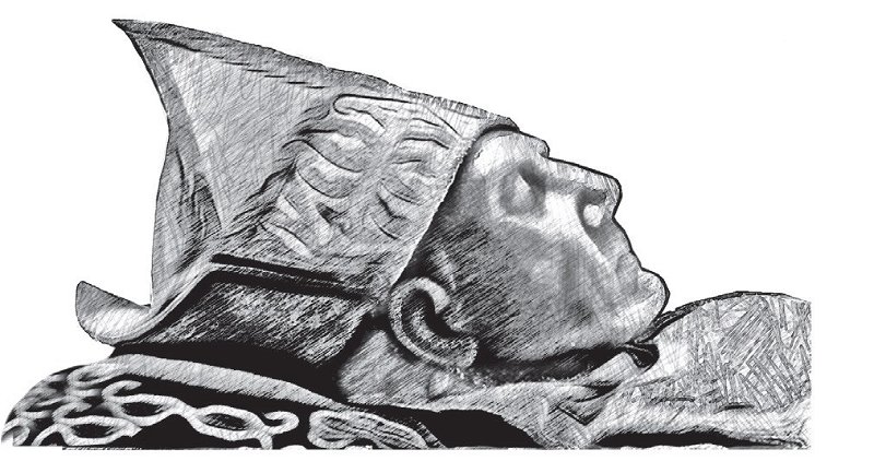 La maschera di Celestino V, librogame, immagine, spoglie papa