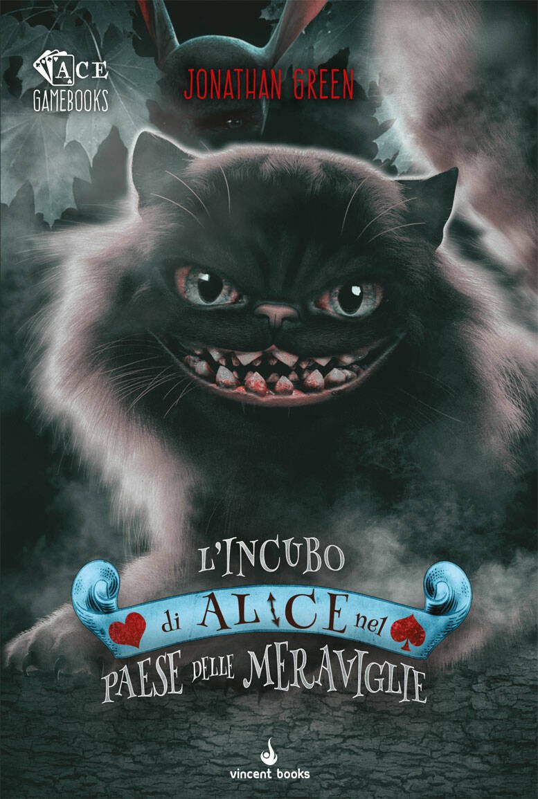 L'incubo di Alice nel Paese delle Meraviglie, librogame, copertina