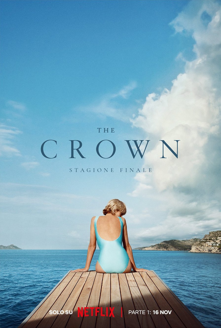 The Crown 6 - Poster con Lady Diana seduta su un molo