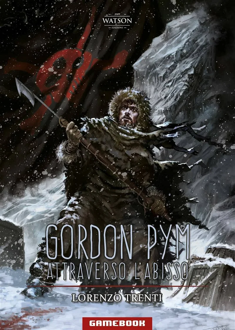 Gordon Pym, librogame, copertina