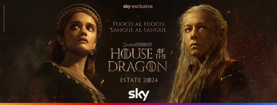 House of the Dragon - Poster stagione 2 con Alicent e Rhaenyra