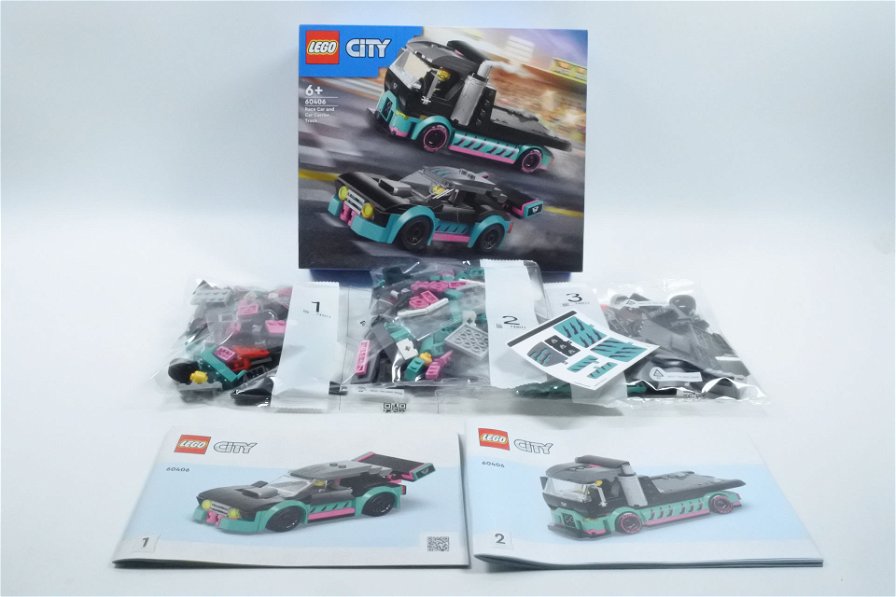 LEGO City 60406 Auto da corsa e trasportatore: la recensione