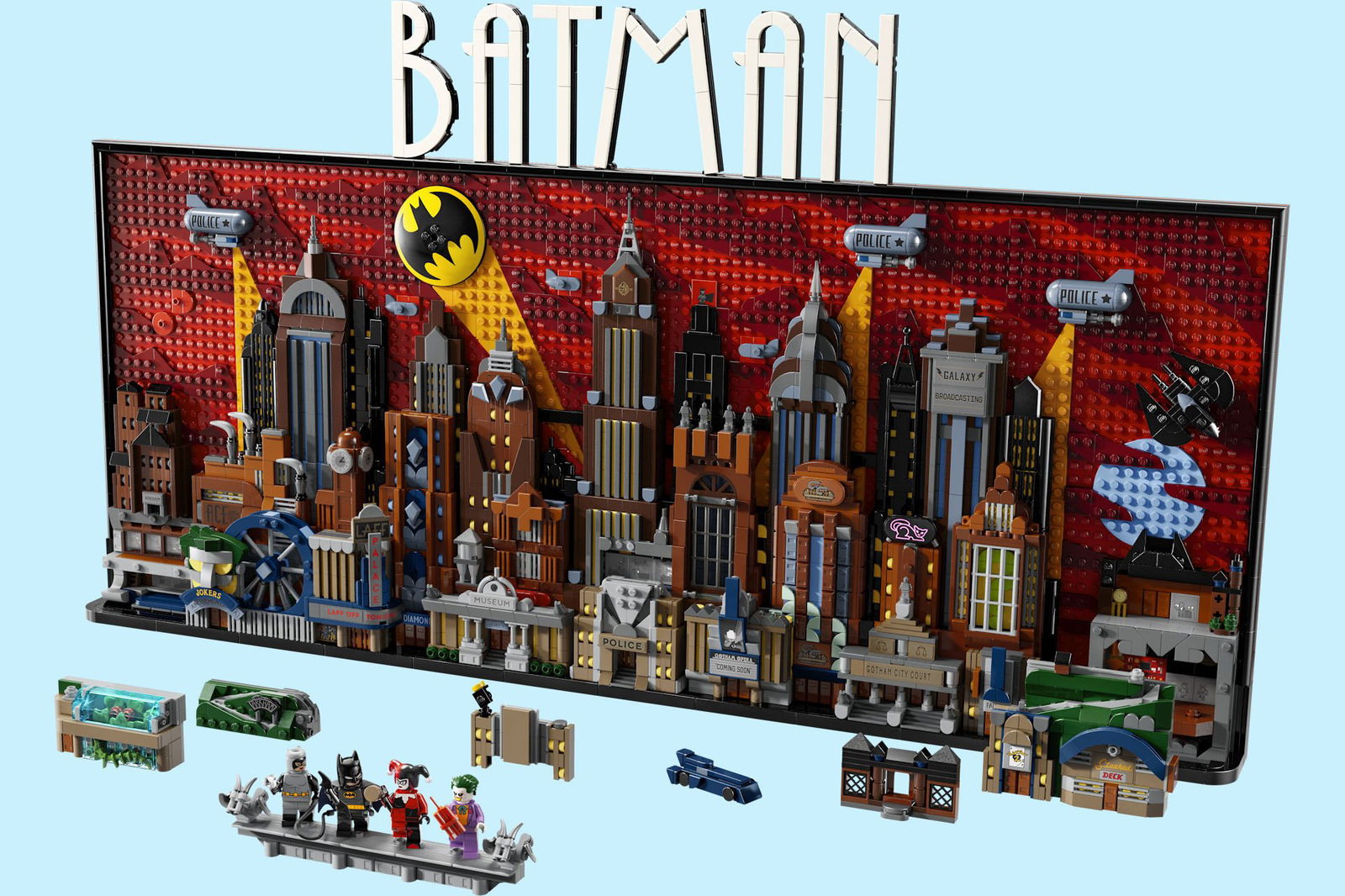 Immagine di LEGO celebra gli 85 anni di Batman con lo skyline di Gotham City