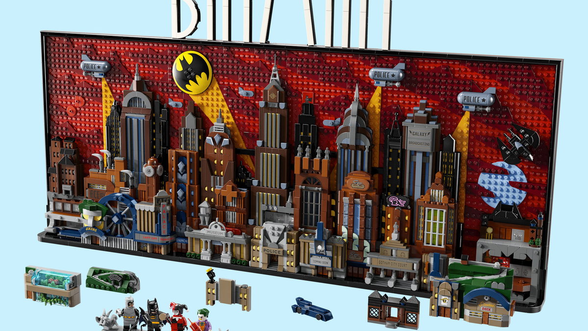 Immagine di LEGO celebra gli 85 anni di Batman con lo skyline di Gotham City